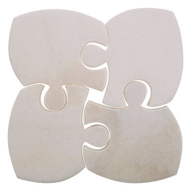 Set of 4 Marble Jigsaw Coasters | Kindia