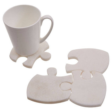 Set of 4 Marble Jigsaw Coasters | Kindia