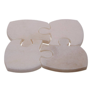 Set of 4 Marble Jigsaw Coasters | Kindia