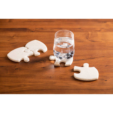 Set of 4 Marble Jigsaw Coasters | Kindia