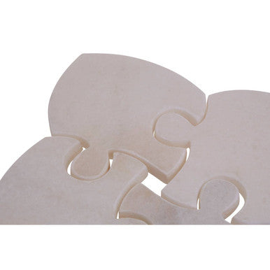 Set of 4 Marble Jigsaw Coasters | Kindia
