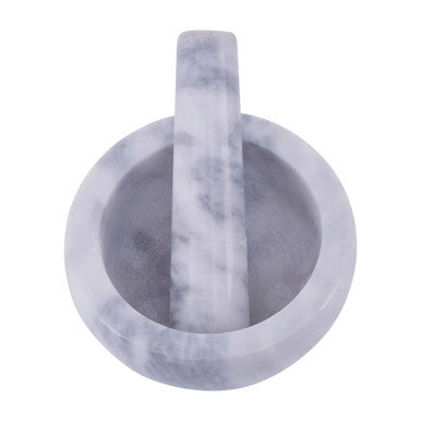 Grey Marble Bowl Shape Mortar and Pestle | Salerno