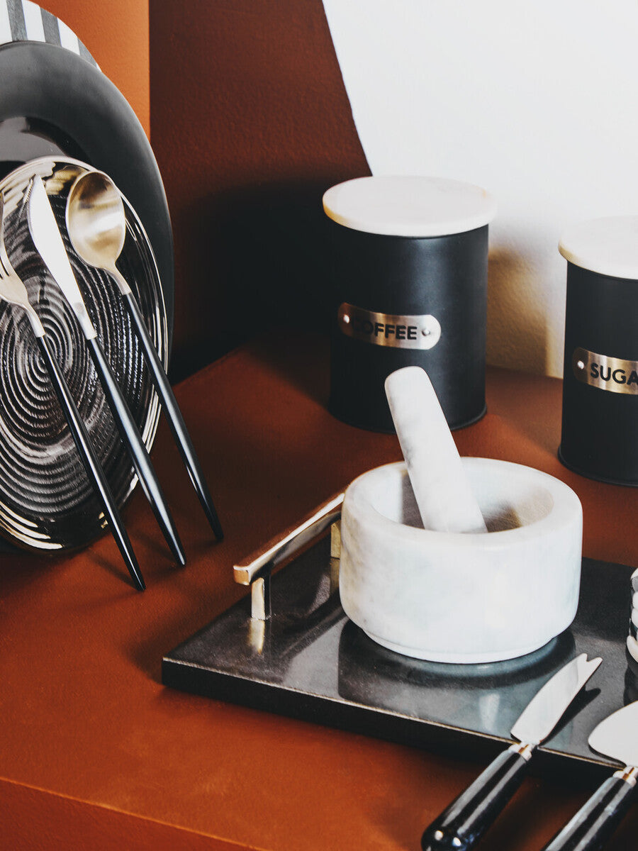 Grey Marble Mortar and Pestle | Salerno