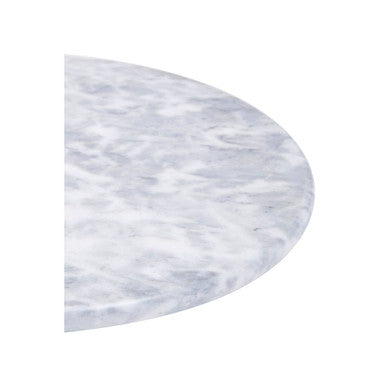 Grey Marble Cake Stand with Silver Handle | Salerno