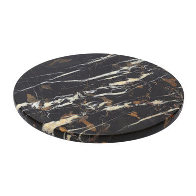 Black and Gold Marble Lazy Susan | Marmore