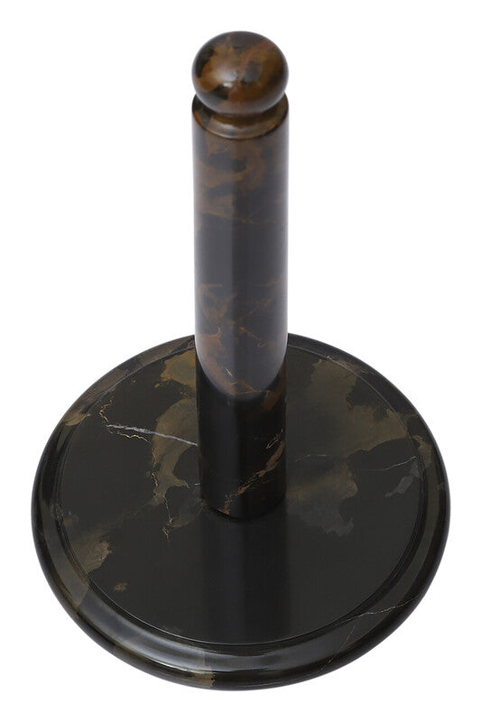 Black and Gold Marble Kitchen Roll Holder | Marmore
