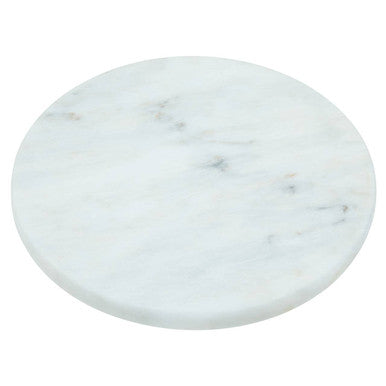 White Marble Round Chopping and Serving Board | Salerno