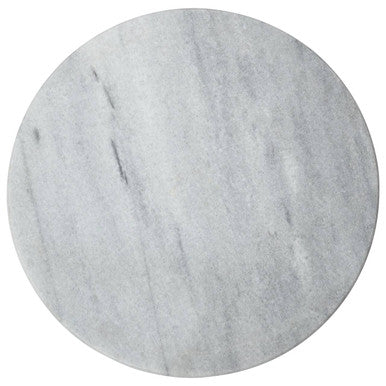 White Marble Round Chopping and Serving Board | Salerno