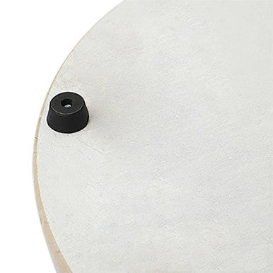 White Marble Round Chopping and Serving Board | Salerno