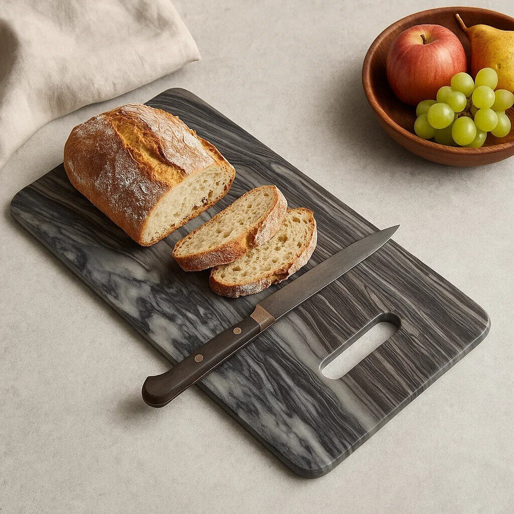 Rectangular Black Marble Chopping and Serving Board | Marmore