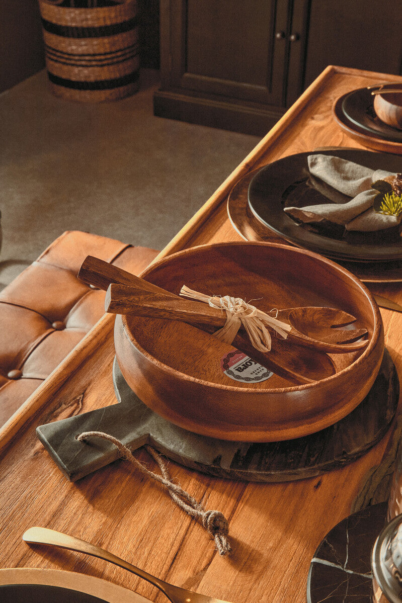 Grey Marble Round Paddle Serving Board | Marmore