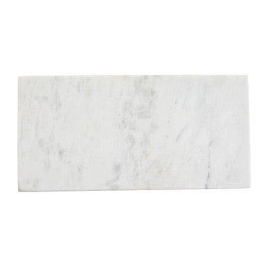 White Marble Rectangular Chopping or Serving Board | Salerno