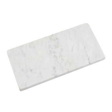White Marble Rectangular Chopping or Serving Board | Salerno
