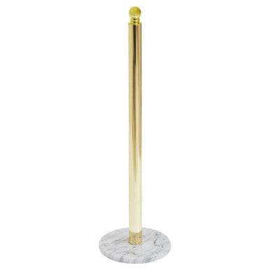 Gold and White Marble Toilet Roll Holder | Linnea