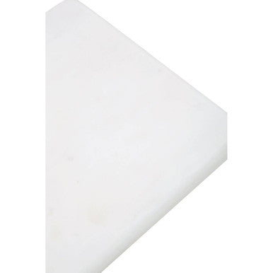 White Marble and Acacia Wood Cake Stand | Monzaro
