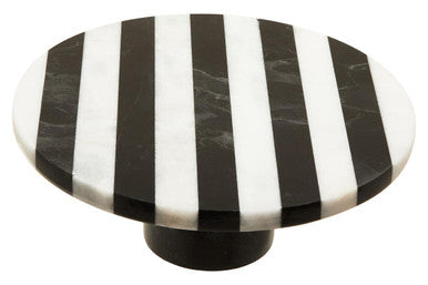 Small Black and White Marble Round Cake Stand | Soma