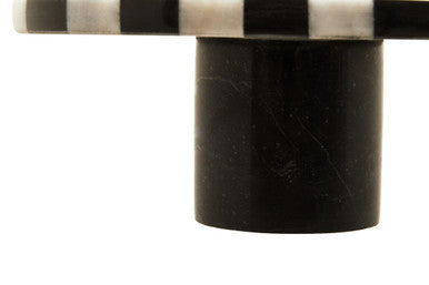Small Black and White Marble Round Cake Stand | Soma