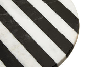 Small Black and White Marble Round Cake Stand | Soma