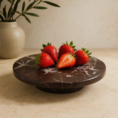 Red Marble Lazy Susan | Salmo