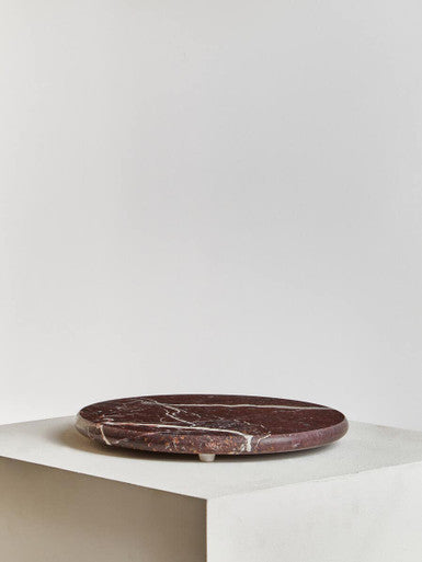 Red Marble Round Chopping and Serving Board | Salmo