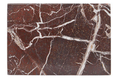Rectangular Red and White Marble Chopping and Serving Board | Salmo