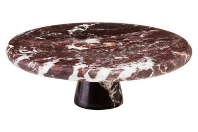 Red Marble Cake Stand | Salmo