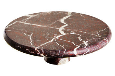 Red Marble Cake Stand | Salmo