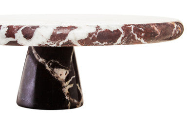 Red Marble Cake Stand | Salmo