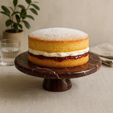 Red Marble Cake Stand | Salmo