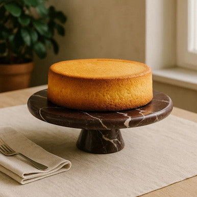 Red Marble Cake Stand | Salmo