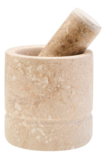 Cream Marble Mortar and Pestle | Marmore