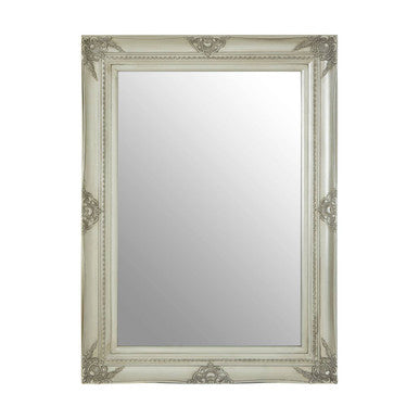 Baroque Rectangular Silver Wall Mirror | Brussels