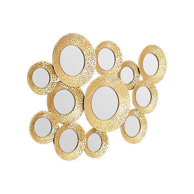 Hammered Gold Wall Mirror | Marcia
