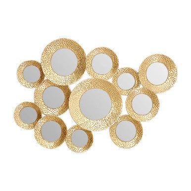 Hammered Gold Wall Mirror | Marcia
