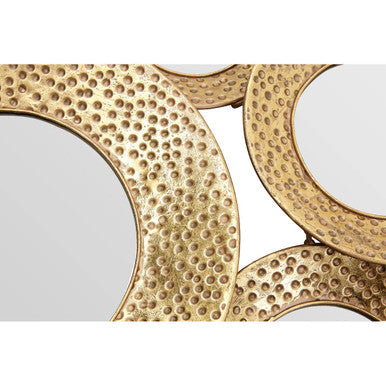 Hammered Gold Wall Mirror | Marcia