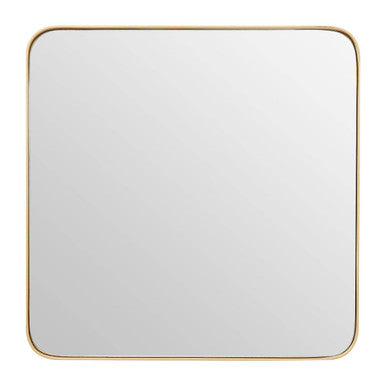Large Gold Finish Square Wall Mirror | Tia