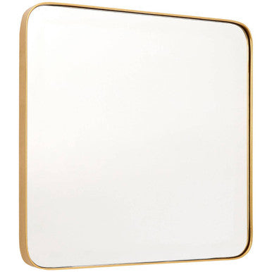 Large Gold Finish Square Wall Mirror | Tia