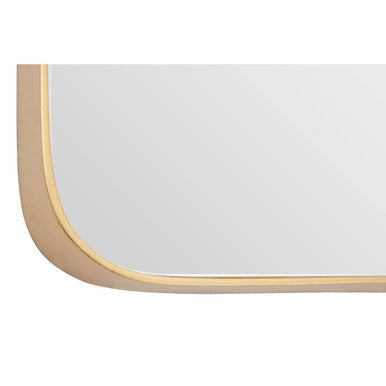 Large Gold Finish Square Wall Mirror | Tia