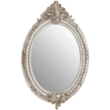 Champagne Oval Framed Wall Mirror | Juliet