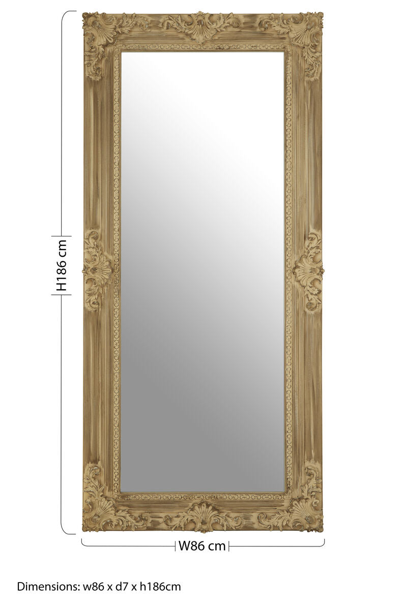 Wooden Frame Wall Mirror | Chloe