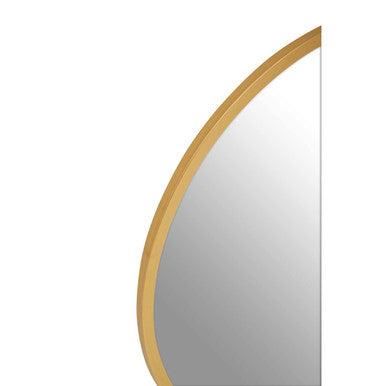 Gold Finish Wall Mirror | Saska