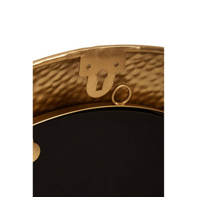 Gold Finish Round Wall Mirror | Templar