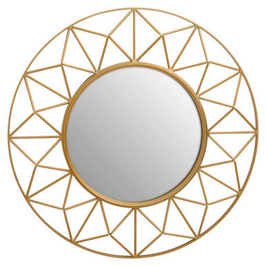 3D Round Gold Wall Mirror | Matera