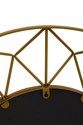 3D Round Gold Wall Mirror | Matera