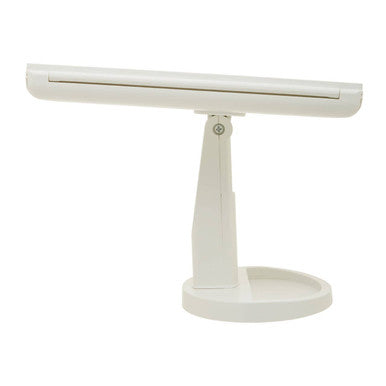 Tri Fold White LED Table Mirror | Cassini