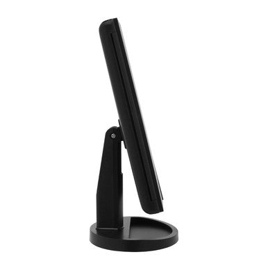 Tri Fold Black LED Table Mirror | Cassini