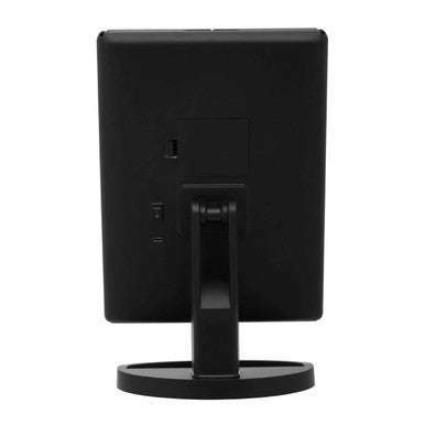 Tri Fold Black LED Table Mirror | Cassini