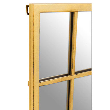 Brushed Gold Rectangular Wall Mirror | Charlene