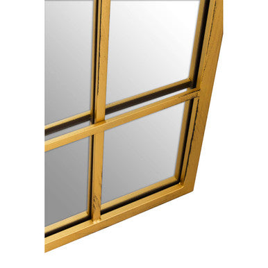 Brushed Gold Rectangular Wall Mirror | Charlene