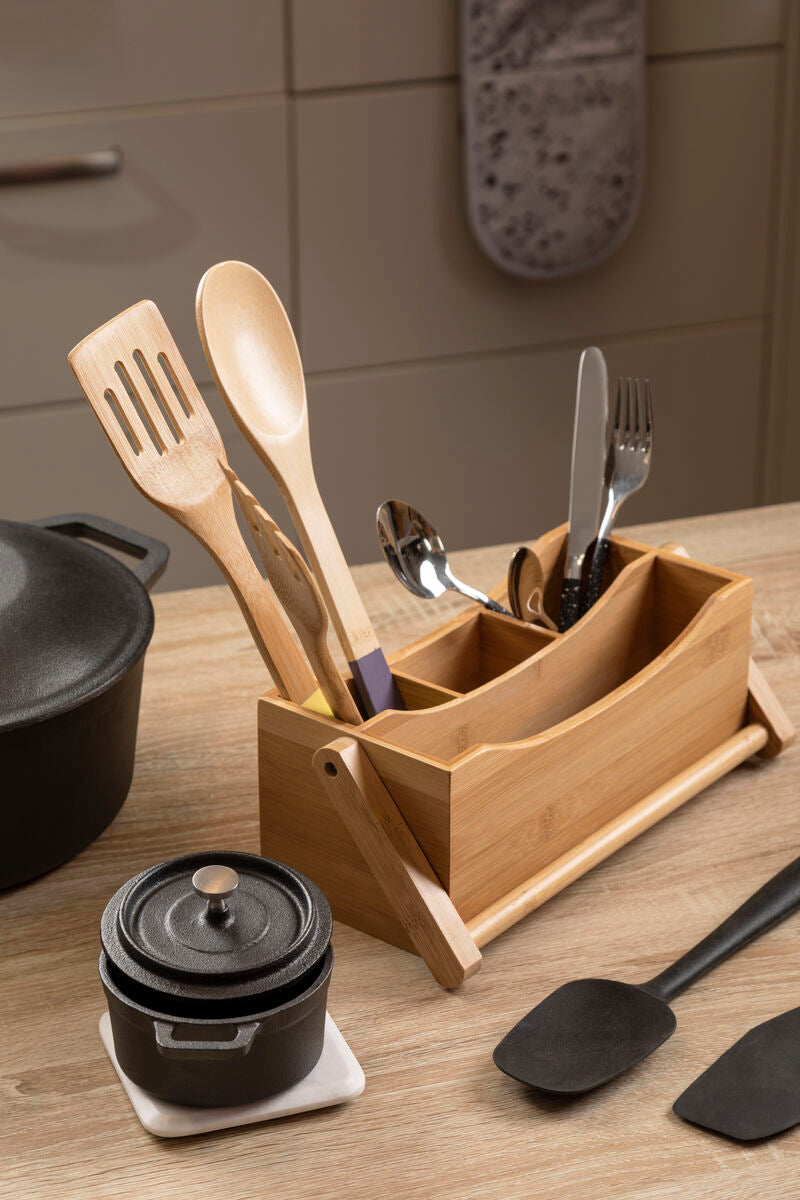 Aleki Natural Bamboo Utensil or Cutlery Holder